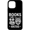 Funny Akita And Book Design Custodia per iPhone 13 Pro Max Libri E Akita Divertente Akita