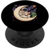 Astronaut Reading Alien Moon Space Cosmi Astronauta che legge Alien Moon Cosmic Tales Space Art PopSockets PopGrip Adesivo