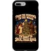 Funny Cryptid Christmas Gifts Conspiracy Custodia per iPhone 7 Plus/8 Plus Dalle finestre alle pareti Divertente Bigfoot Gesù Natale