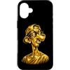 Gilded Goof Funny Animal and Cartoon Des Custodia per iPhone 16 Plus Neegy Meme Divertente Internet Brainrot Umorismo Gen Z Alpha