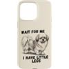 Tibetan Spaniel Dog Lover Gifts Custodia per iPhone 15 Pro Max Aspettami, ho le gambe piccole, divertente Tibetan Spaniel