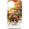 進撃の巨人 Custodia per iPhone 13 AOT Eren Mikasa Armin Action Scene Anime Series