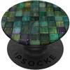 Green Mosaic Glass Retro Style Grip Hold Green Mosaic Glass Retro Style PopSockets PopGrip Adesivo