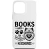 Funny Keeshond And Book Designs Custodia per iPhone 13 Pro Max Libri E Keeshonds Divertente Keeshond