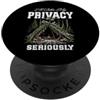 Oort 33 Production Prenderò seriamente la mia privacy divertente escursionista avventuriero PopSockets PopGrip Adesivo