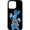 Decorazioni Halloween Fantasiose Custodia per iPhone 15 Pro Max Arte umoristica di Halloween con coniglio e zucca