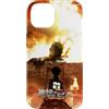 進撃の巨人 Custodia per iPhone 14 AOT Eren vs Colossal Titan at the Wall Scene Anime Series