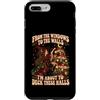 Funny Cryptid Christmas Gifts Conspiracy Custodia per iPhone 7 Plus/8 Plus Dalle finestre alle pareti Witch Cat Cottagecore XMAS