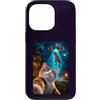 Smile Cat Selfie Humor for Cats & Dinosa Custodia per iPhone 13 Pro Divertente Gatto Sorridente Selfie Alieno UFO T-rex Dinosauro Rapimento
