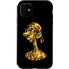 Gilded Goof Funny Animal and Cartoon Des Custodia per iPhone 11 Neegy Meme Divertente Internet Brainrot Umorismo Gen Z Alpha