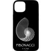 Delta12Designs Custodia per iPhone 15 Plus Fibonacci, nato 1170 - Nautilus Spiral Shell X-Ray
