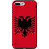 Albanian Home Albania Gifts for proud Al Custodia per iPhone 7 Plus/8 Plus Albania Flag Colors Albanian Gift for Albanians