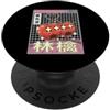 TOKYO WAVES Giappone Mele Cartone Kawaii Griglia Vaporwave Estetica Anime PopSockets PopGrip Adesivo