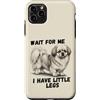 Tibetan Spaniel Dog Lover Gifts Custodia per iPhone 11 Pro Max Aspettami, ho le gambe piccole, divertente Tibetan Spaniel