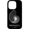 Delta12Designs Custodia per iPhone 14 Pro Fibonacci, nato 1170 - Nautilus Spiral Shell X-Ray