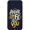 Caminho e Fé Custodia per iPhone XS Max Portoghese Cristiano Andar Com Fé Religioso Fede