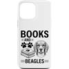 Funny Beagle And Book Designs Custodia per iPhone 13 Pro Max Libri E Beagle Divertente Beagle