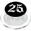 Medieval Old English Vecchio inglese numero 25 o venticinque PopSockets PopGrip per MagSafe