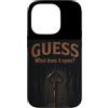 Mystery Masquerade Vintage Apparel Co Custodia per iPhone 14 Pro Guess What It Opens - Maglietta vintage con scritta Guess What It Opens