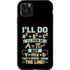 Clever Equation Math Humor Custodia per iPhone 11 Pro Max Ecco dove ho disegnato la linea Colorato Math Algebra Pun