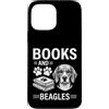 Funny Beagle And Book Design Custodia per iPhone 13 Pro Max Libri E Cockapoos Divertente Beagle