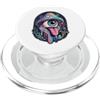 Lakelandwholesale1 Shirt Company Trippy fungo occhio che attacca la lingua fuori cosmica arte grafica PopSockets PopGrip per MagSafe