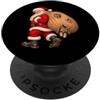 Funny Cute Vintage Christmas Sack Xmas L Babbo Natale consegna Yorkshire Terrier Yorkie presenta cattivo PopSockets PopGrip Adesivo