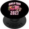 Girls Trip Beach Cocktails Vacay 2027 Viaggio delle ragazze 2027 Vacay in spiaggia fuori ufficio PopSockets PopGrip Adesivo