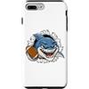 American Football Ball Shark Cartoon Cha Custodia per iPhone 7 Plus/8 Plus Squalo Carattere Del Cartone Animato