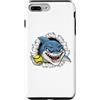 Softball Ball Shark Cartoon Character Custodia per iPhone 7 Plus/8 Plus Squalo Carattere Del Cartone Animato