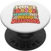 Mom Needs Directions Crew Im Not Bossy My Moms Just Needs Directions Divertente Bambini Umorismo PopSockets PopGrip Adesivo