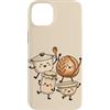 Doodle Character Friends Custodia per iPhone 14 Plus Carino Cottura Ciotola Jar Noce Pot Cucina