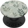 Botanical Grips Green Leaves Aesthetic Leaf Pattern PopSockets PopGrip Adesivo