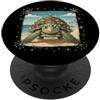 Classic Christmas Vintage Xmas Nostalgic Tartaruga marina tropicale scintillante stringa luci retrò vacanza PopSockets PopGrip Adesivo
