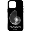 Delta12Designs Custodia per iPhone 16 Pro Max Fibonacci, nato 1170 - Nautilus Spiral Shell X-Ray