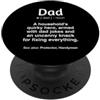 Dad Gifts & Apparel Co. Divertente papà papà PopSockets PopGrip Adesivo