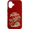 The Arctic Purr Brigade - Operation Fish Custodia per iPhone 16 Devon Rex Xmas carino slitta volante gatto amante famiglia retrò