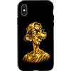 Gilded Goof Funny Animal and Cartoon Des Custodia per iPhone X/XS Neegy Meme Divertente Internet Brainrot Umorismo Gen Z Alpha