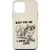 Tibetan Spaniel Dog Lover Gifts Custodia per iPhone 12 mini Aspettami, ho le gambe piccole, divertente Tibetan Spaniel
