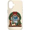 Christmas Season Custodia per iPhone 17 Candela e albero di scena invernale della finestra di Natale