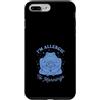 Sleepy Frog Coffee Morning Humor Custodia per iPhone 7 Plus/8 Plus Im Allergic To Mattina Caffè Rana Umorismo
