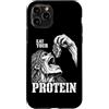 Rep Scribble Fitness and Gym Humor Desig Custodia per iPhone 11 Pro Mangia le tue proteine Divertente Anime Palestra Allenamento Fitness