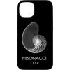Delta12Designs Custodia per iPhone 13 Fibonacci, nato 1170 - Nautilus Spiral Shell X-Ray