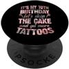 Trad Tattoo Theme Birthday Party Merch f È il mio 70esimo compleanno Saltiamo la torta Facciamo altri tatuaggi PopSockets PopGrip Adesivo