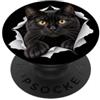 4BlackCatLovers Divertente Gatto Nero Sbirciare Carino Mamma Papà PopSockets PopGrip Adesivo