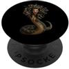 Greek Mythology Gods Hero's and Monsters Medusa Gorgone Serpente Capelli Donna Girare A Pietra Spaventoso Halloween PopSockets PopGrip Adesivo