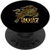 Happy 2027 Chinese Zodiac Lunar New Year 2027 Anno Di Capra Felice Anno Nuovo Pecora Zodiaco Cinese PopSockets PopGrip Adesivo