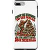 Funny Cryptid Christmas Gifts Conspiracy Custodia per iPhone 7 Plus/8 Plus Dalle finestre alle pareti Divertente Babbo Natale Bigfoot