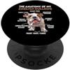 Regalo per il proprietario del cane, com Bulldog inglese Proprietario del cane T Bulldog Bulldog a PopSockets PopGrip Adesivo
