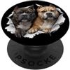 4BulldogsLovers Divertente Bulldogs Sbirciando Carino Amante Del Cane Mamma Papà PopSockets PopGrip Adesivo